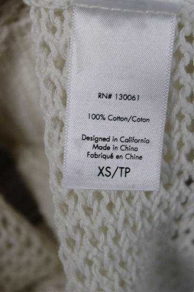 L Space Women Mini Skirt Beige Cotton Rayon Size XS