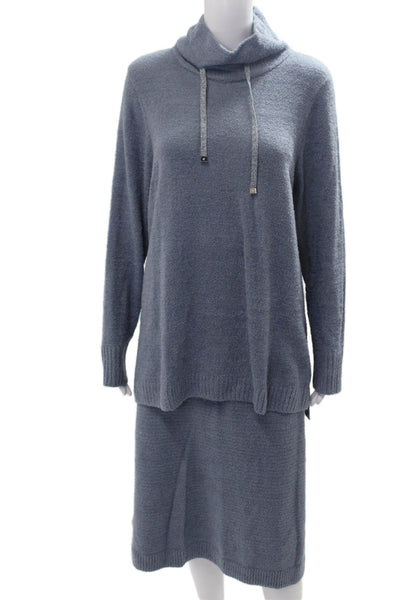 Isaac Mizrahi Women Pullover Sweater Gray Mock Neck Long Sleeve Size 1X
