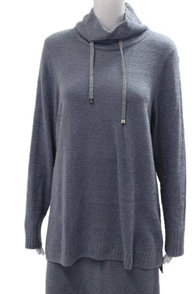 Isaac Mizrahi Women Pullover Sweater Gray Mock Neck Long Sleeve Size 1X