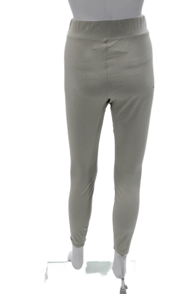 Good American Women Gray Ankle Jeggings Drawstring Cotton Blend Size 2