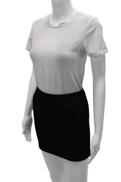 Good American Womens Mini Pencil Skirt Black Size 3