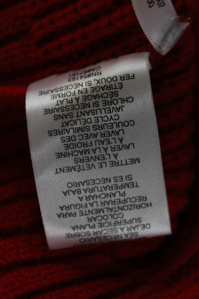 Calvin Klein Jeans Mens Red Turtleneck Pullover Sweater 100% Acrylic Size M
