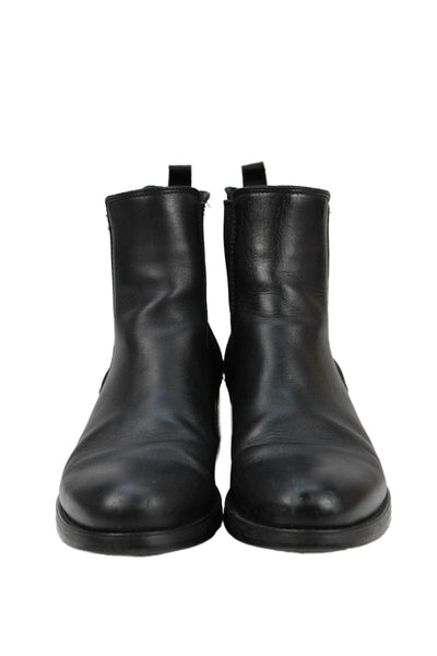 C La Canadienne Womens Leather Pull-On Chelsea Ankle Boots Black Size 9