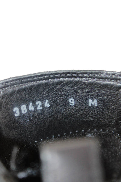 C La Canadienne Womens Leather Pull-On Chelsea Ankle Boots Black Size 9