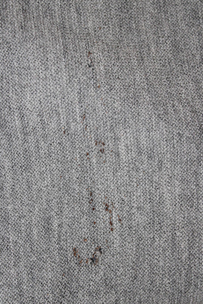 Peru Unlimited Mens Button Pullover Sweater Gray Baby Alpaca Wool Size XL