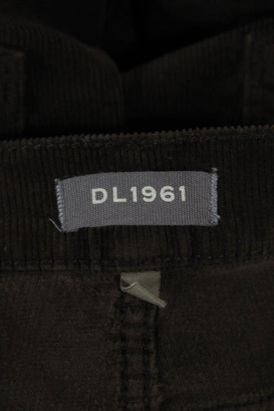 DL 1961 Women Brown 90s Cotton Stretch Pants Size 31