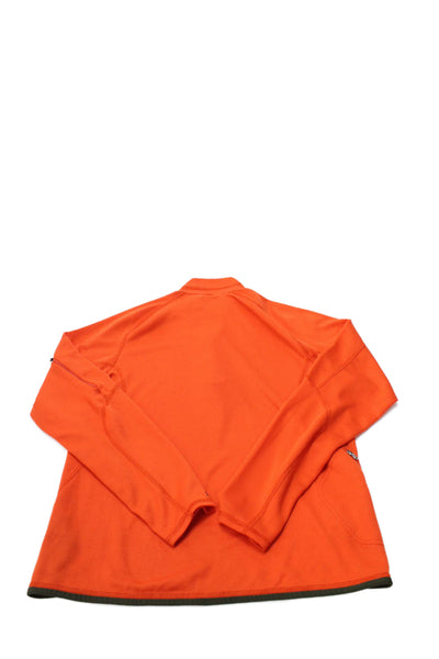 RLX Ralph Lauren Boys High Neck Half Zip Sweatshirt Orange Size M