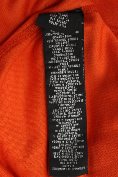 RLX Ralph Lauren Boys High Neck Half Zip Sweatshirt Orange Size M