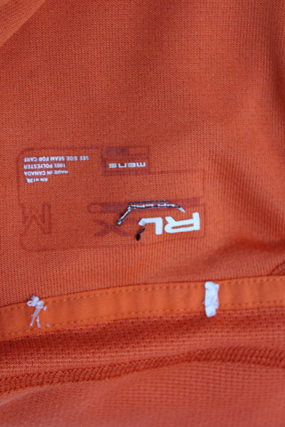 RLX Ralph Lauren Boys High Neck Half Zip Sweatshirt Orange Size M