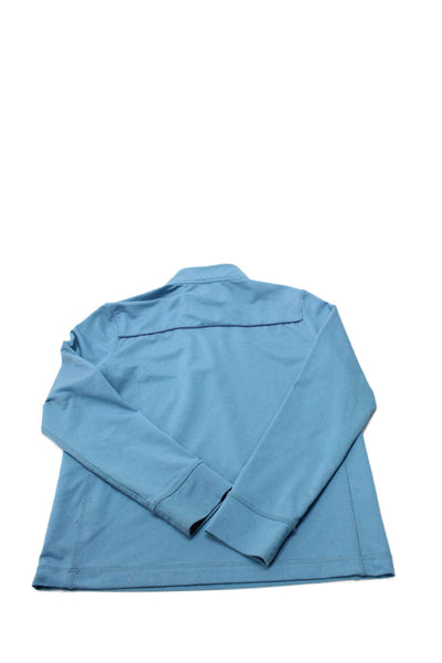 Johnnie-o Boys 1/4 Zip Long Sleeve Pullover Casual Shirt Blue Size 10