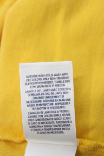 Polo Ralph Lauren Boys Cotton Long Sleeve Polo Shirt Yellow Size XL (18-20)