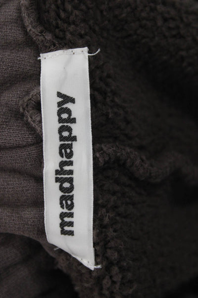 Madhappy Women Brown Jogger Sweatpants 100% Cotton Ski Graphic Print Size XS