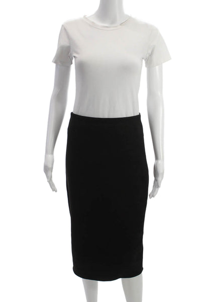 BCBGMAXAZRIA Women Straight Pencil Skirt Black Knee Length Size M