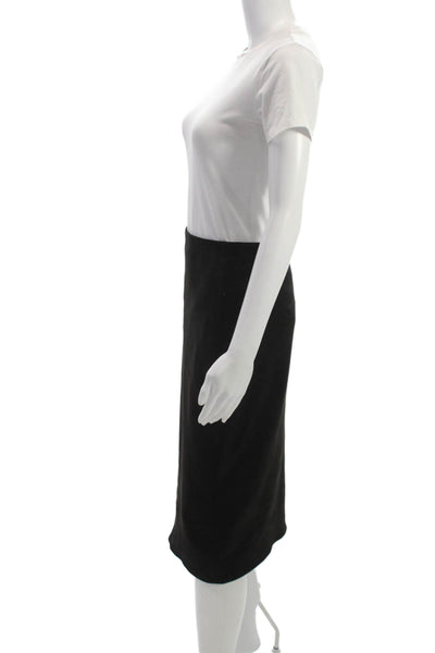 BCBGMAXAZRIA Women Straight Pencil Skirt Black Knee Length Size M