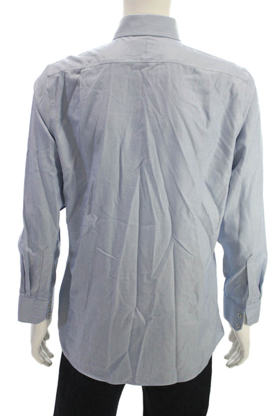 Charles Tyrwhitt Mens Point Collar Cotton Dress Shirt Light Blue Size 15.5