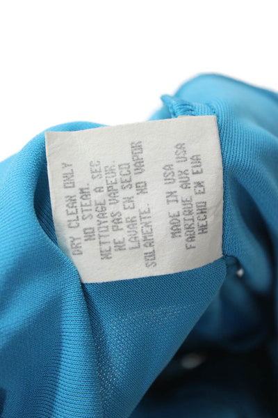 BCBGMAXAZRIA Women Blue Cropped Camisole V-Neck Sleeveless Size XS