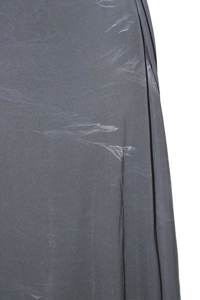 Tahari Women Sheath Tank Dress Black Rayon Round Neck Mid Calf Size XL