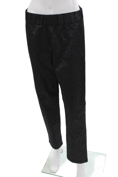 Soft Surroundings Womens Ankle Dress Pants Black Cotton Blend Size M