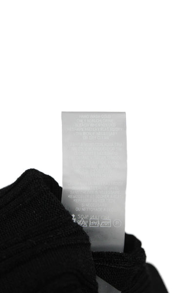 Karl Lagerfeld Women V-Neck Sleeveless Basic Tank Black Size S