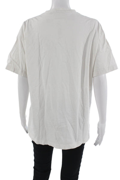 Kith Mens White 100% Cotton Crew Neck Graphic Cars T-Shirt Short Sleeve Size M