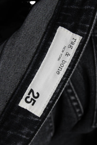 Rag & Bone Womens Black High Waist Skinny Jeans Size 25
