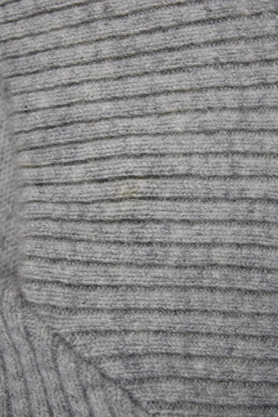 Minnie Rose Womens Pullover 100% Cashmere V-Neck Sweater Gray Size XS