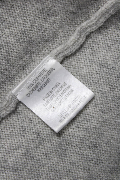 Minnie Rose Womens Pullover 100% Cashmere V-Neck Sweater Gray Size XS