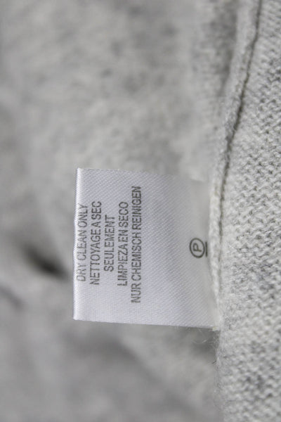 Minnie Rose Womens Pullover 100% Cashmere V-Neck Sweater Gray Size XS