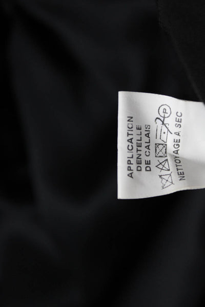 Vanita Rosa Women Blouson Dress Black Long Sleeve Button Size S