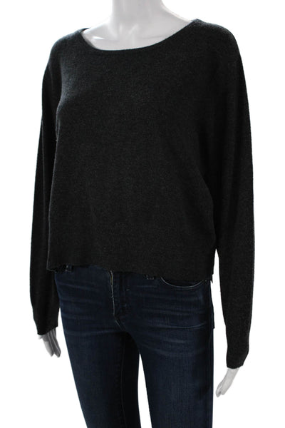 American Vintage Womens Dark Gray Pullover Sweater Long Sleeve Size XS