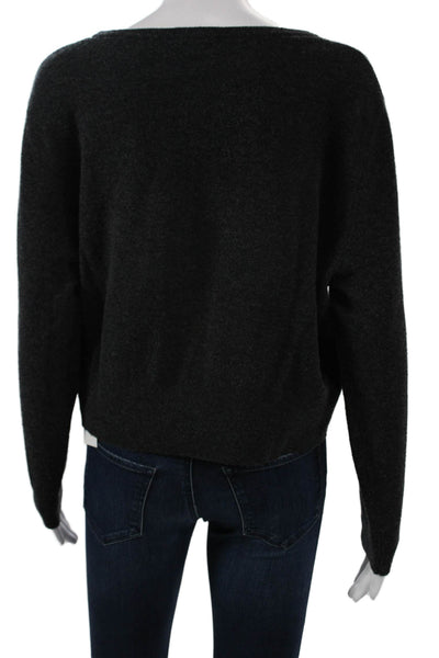 American Vintage Womens Dark Gray Pullover Sweater Long Sleeve Size XS