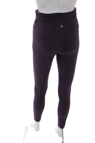 Athleta Womens Purple Ankle Leggings Petites Size S