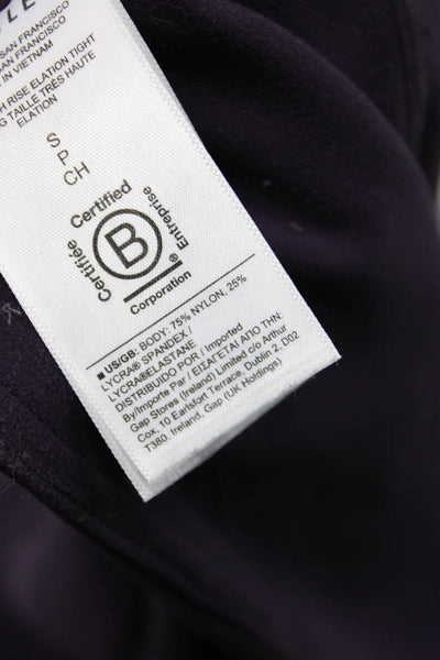 Athleta Womens Purple Ankle Leggings Petites Size S
