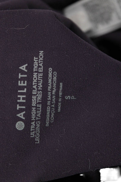 Athleta Womens Purple Ankle Leggings Petites Size S