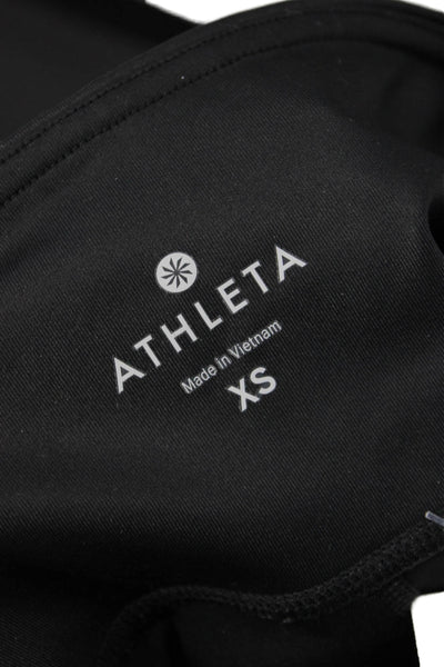 Athleta Womens Ankle Leggings Black 78% Polyester 22% Spandex Size XS