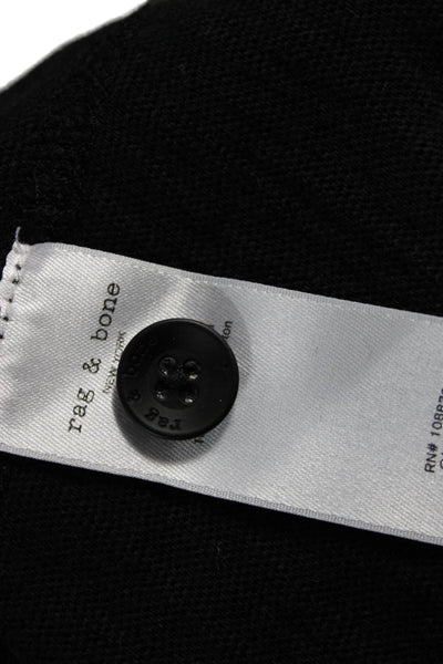 Rag & Bone Women Basic Black Cotton Short Sleeve T-Shirt Size M
