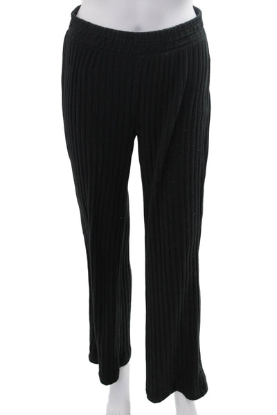 Z Supply Women Black Striped Sweatpants 95% Rayon 5% Spandex Size S
