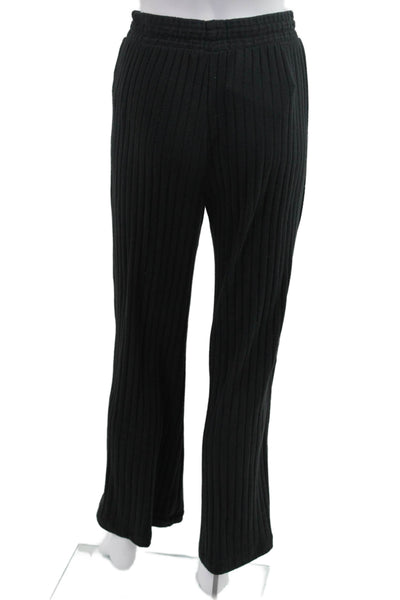 Z Supply Women Black Striped Sweatpants 95% Rayon 5% Spandex Size S