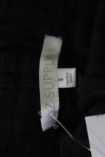 Z Supply Women Black Striped Sweatpants 95% Rayon 5% Spandex Size S