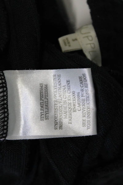 Z Supply Women Black Striped Sweatpants 95% Rayon 5% Spandex Size S