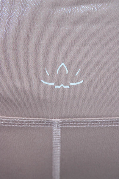 Beyond Yoga Womens Ankle Leggings Beige Size S