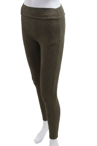 Devon Windsor Womens Brown Geometric Ankle Leggings Size M