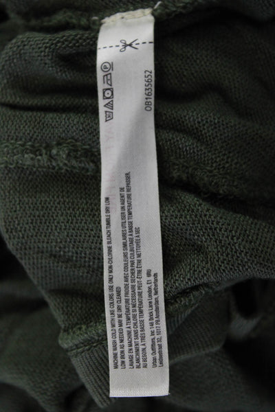 Intimately Free People Women Boho V-Neck Long Sleeve Tunic Green Size M