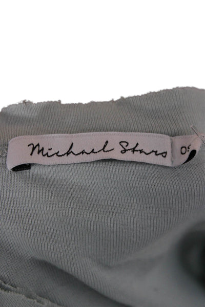 Michael Stars Women Light Blue Supima T-Shirt Longsleeve Size One Size
