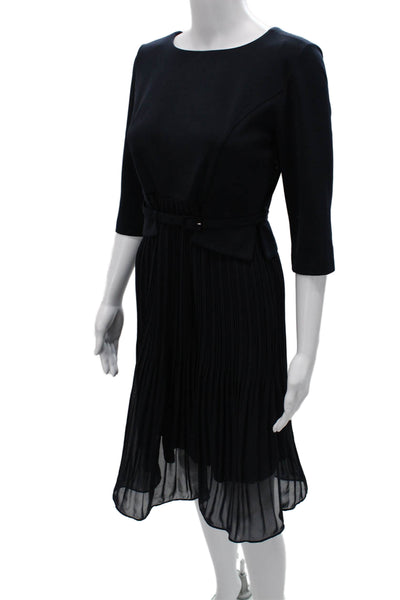 Seraphine Womens Fit & Flare Maternity Dark Blue Knee Length Dress Size 4