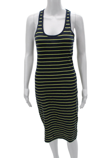 French Connection Womens Dark Blue Striped Cotton Tank Dress Size 4