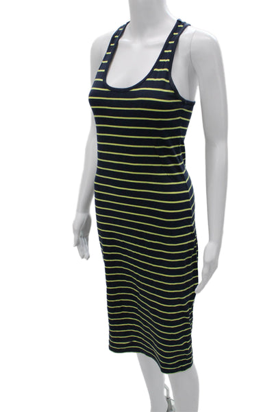 French Connection Womens Dark Blue Striped Cotton Tank Dress Size 4