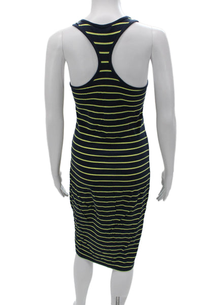 French Connection Womens Dark Blue Striped Cotton Tank Dress Size 4