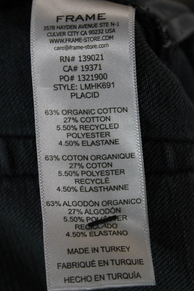 Frame Womens Dark Blue Ankle Cropped Jeans Mid-Rise Button Size 31