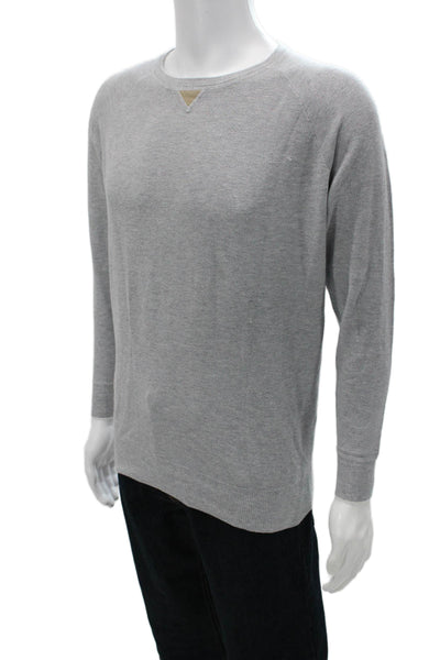 Peter Millar Men Pullover Sweater Gray Pima Silk Cashmere Size M